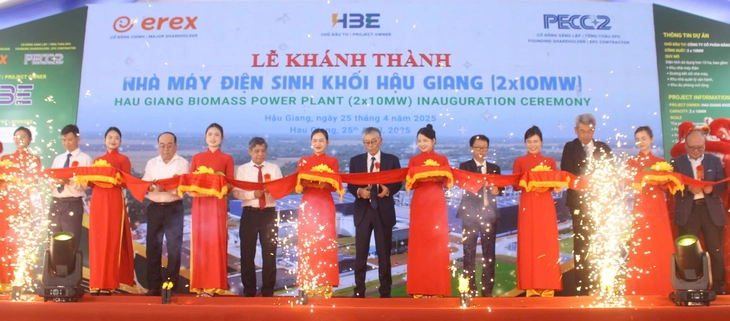 Vận hành nhà máy điện sinh khối dùng trấu đầu tiên tại Việt Nam - Ảnh 1.